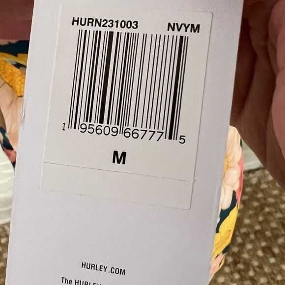 NWT Hurley Floral Cut-Out One Piece Swimsuit Size Medium - Picture 4 of 7